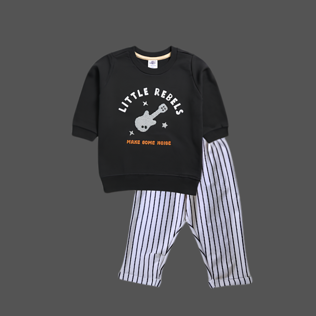 Trendy Kids Cotton Blend Full Sleeve Trouser Set