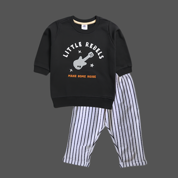 Trendy Kids Cotton Blend Full Sleeve Trouser Set