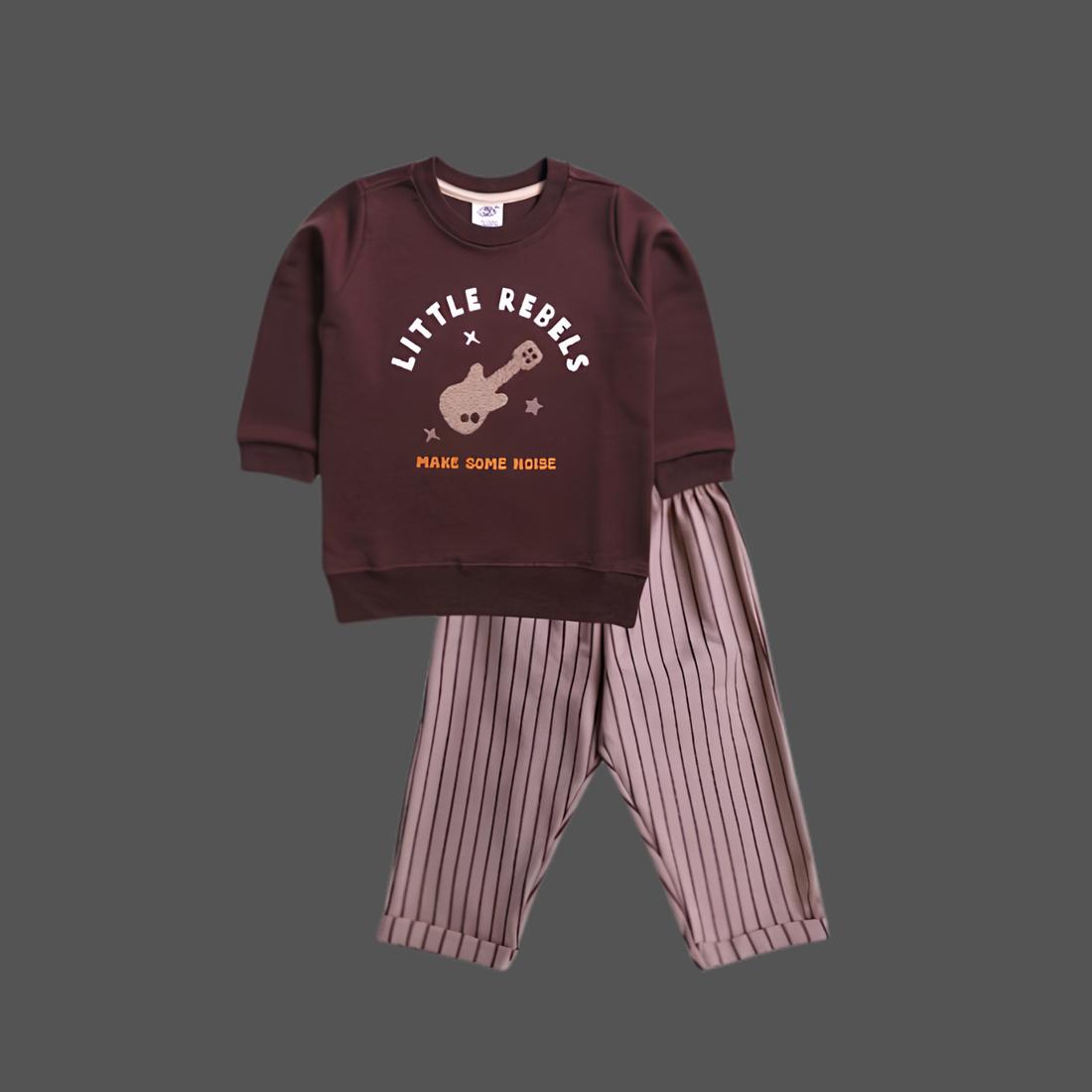 Trendy Kids Cotton Blend Full Sleeve Trouser Set