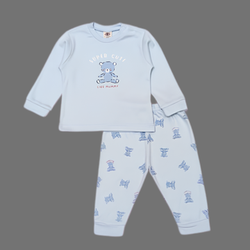 Zero Interlock Knit Full Sleeves T-Shirt & Lounge Pants Set