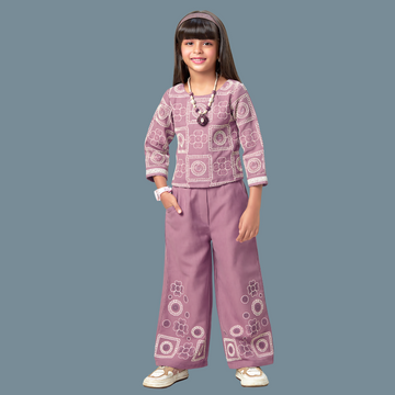 Girls Stylish Western Palazzo Set