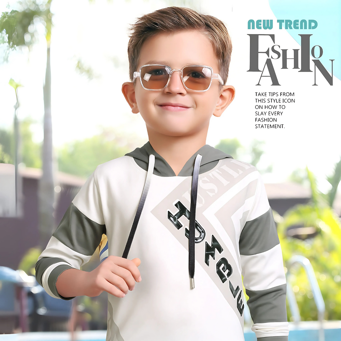 Boys Stylish Hooded And Crew Neck