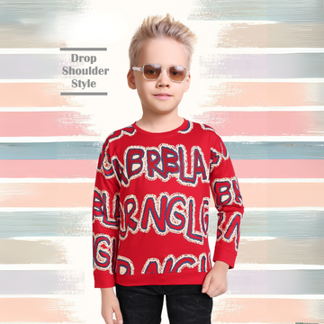 Boys Stylish, Trendy, Full Sleeve T-Shirt