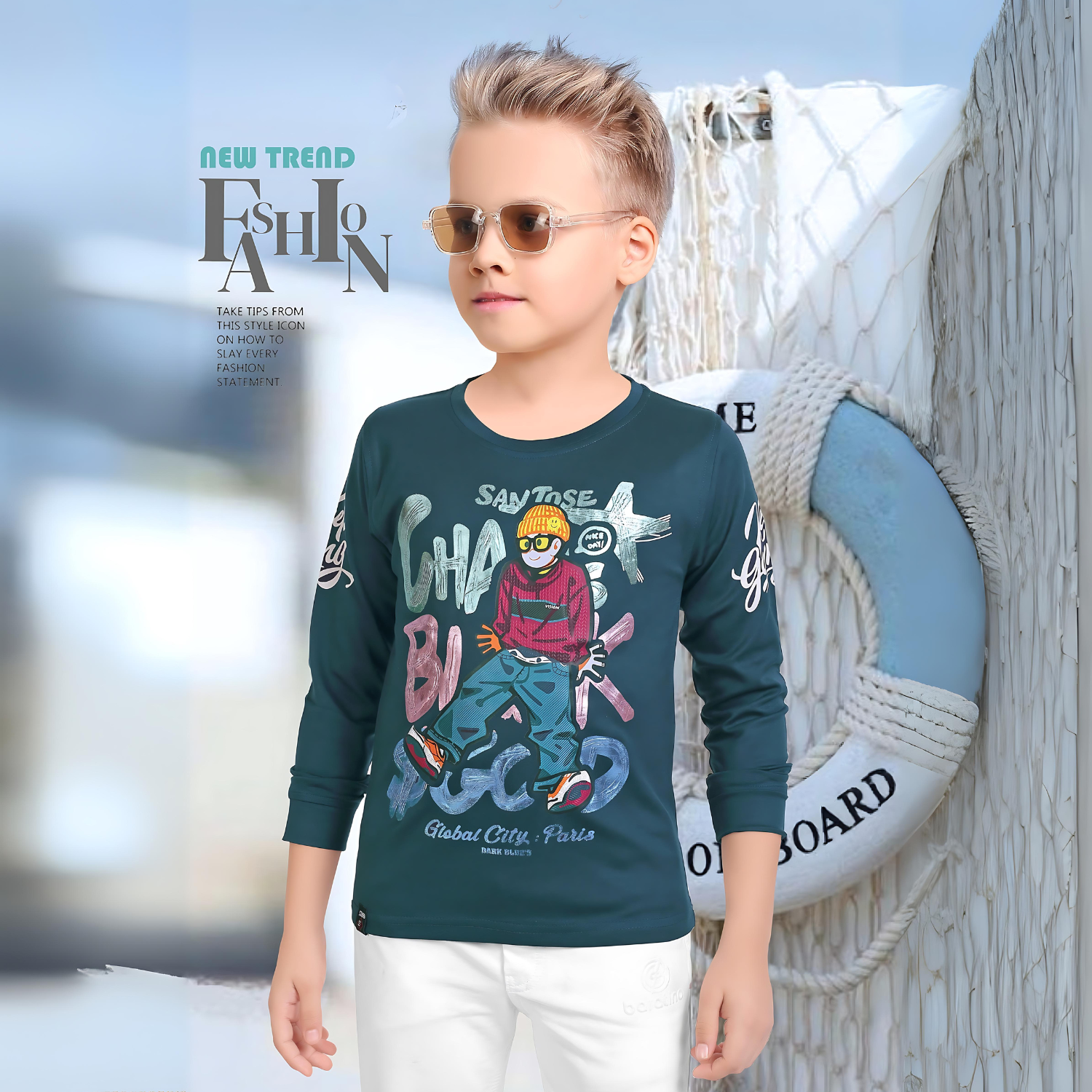 Printed Kids Boys Full sleeve T-shirts