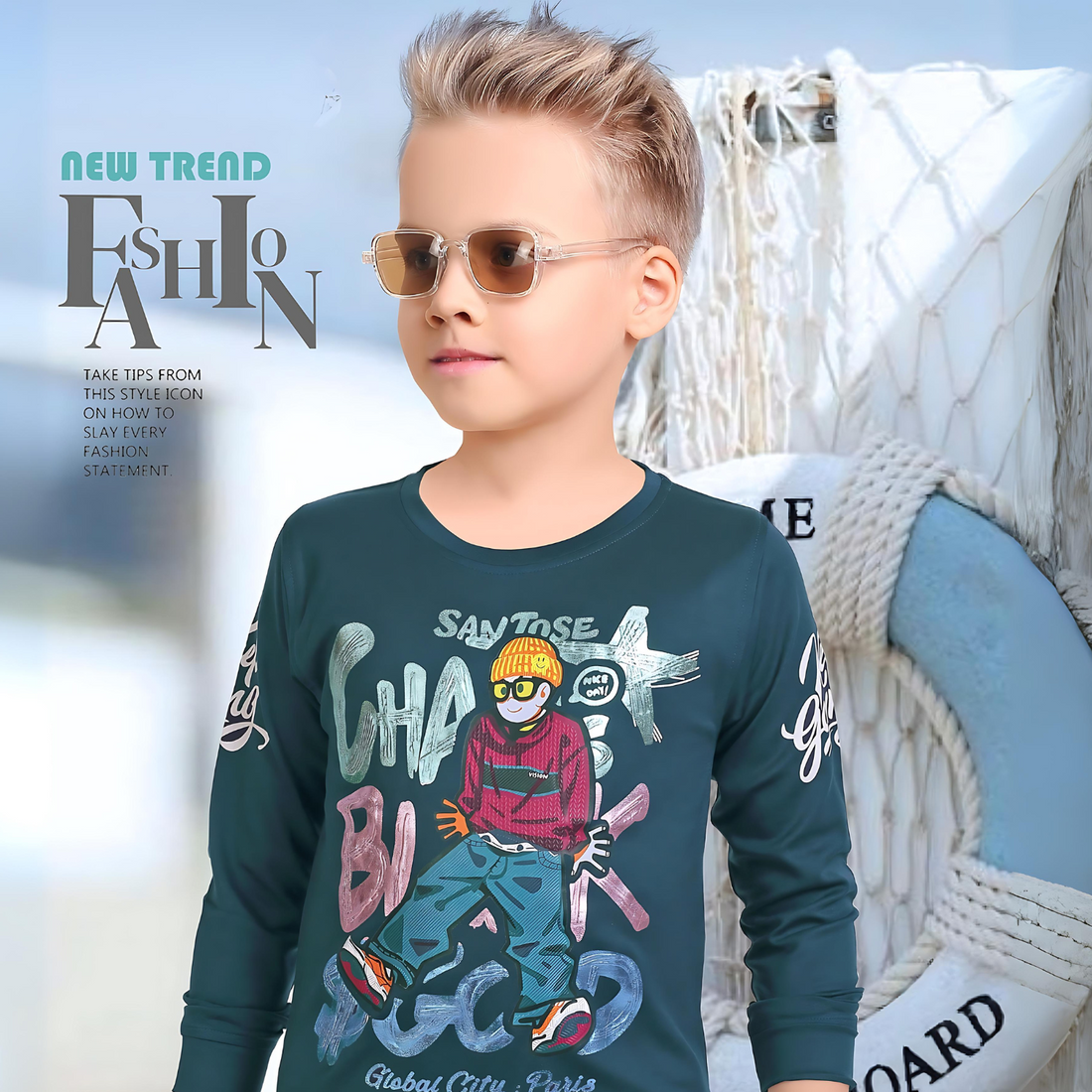 Printed Kids Boys Full sleeve T-shirts