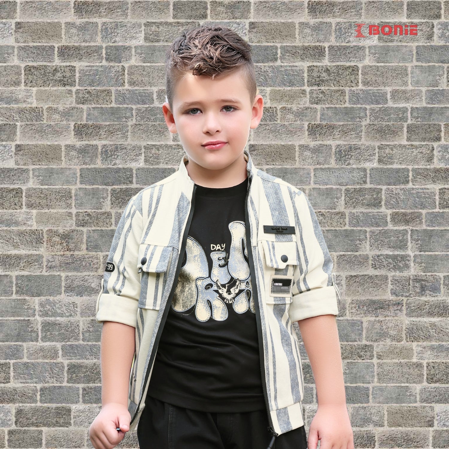 Light Khaki  Printed T-Shirt