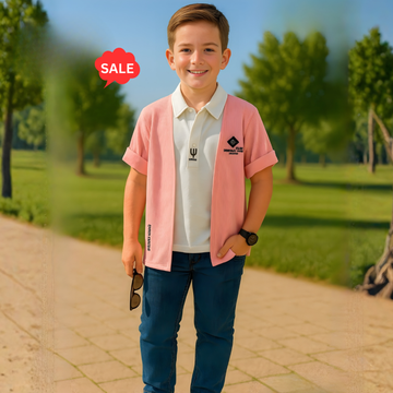 Boys Peach Regular Fit T-Shirt (Extra 10% OFF @ Checkout)