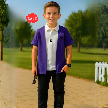Boys Purple Regular Fit T-Shirt (Extra 10% OFF @ Checkout)