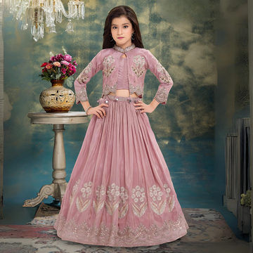 Purple Silk Wedding Lehenga Choli With Dupatta