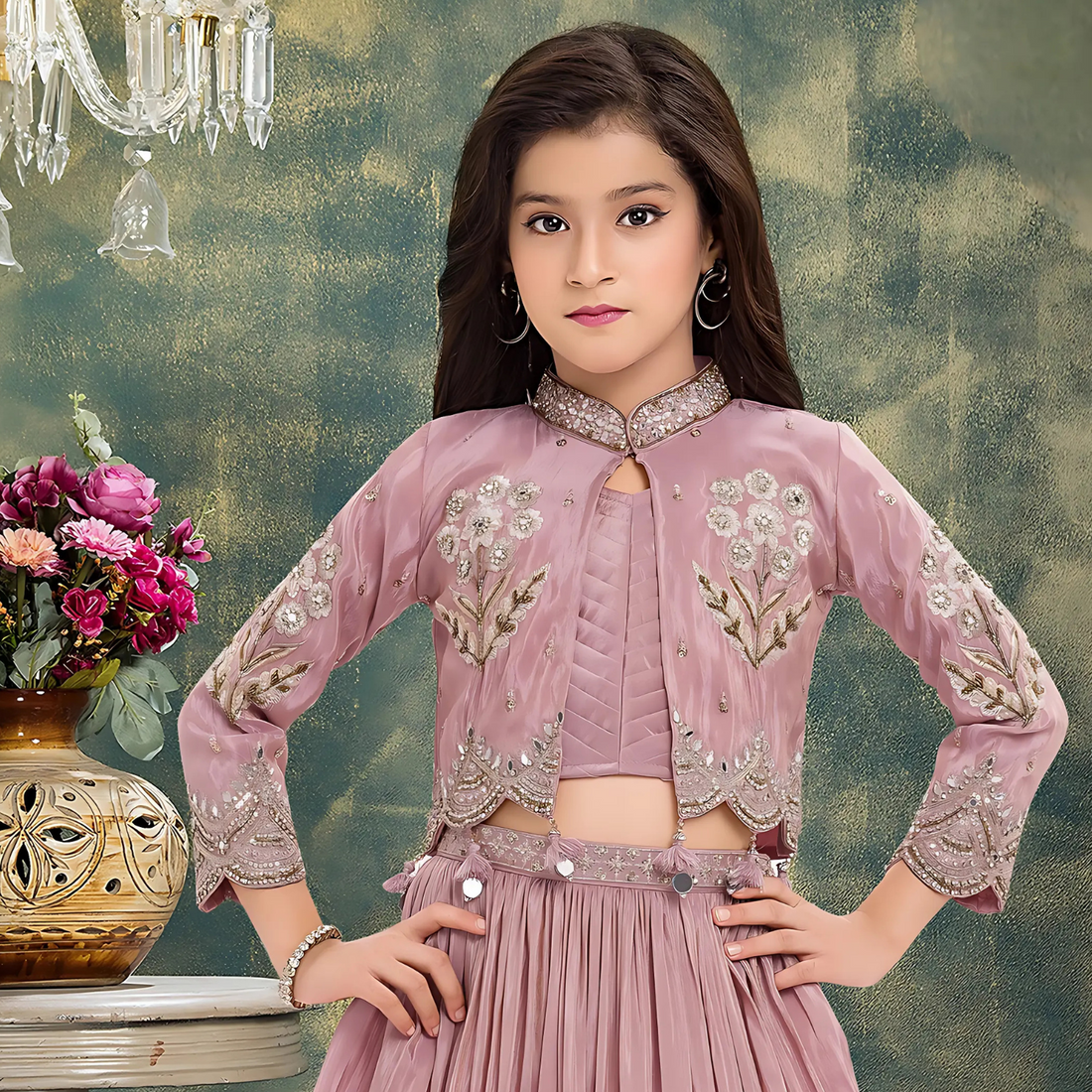 Purple Silk Wedding Lehenga Choli With Dupatta