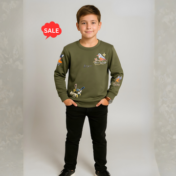Olive Slim Fit Round Neck T-Shirt  (Extra 10% OFF @ Checkout)