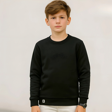 Black Stylish Sweat T-shirt For Boys