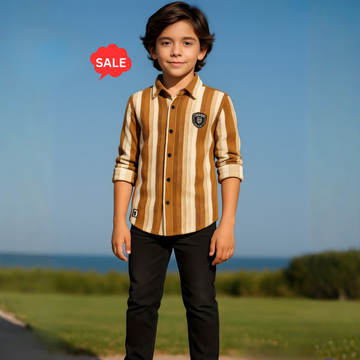 Boys Stylish Full Sleeves Shirt  (Extra 10% OFF @ Checkout)