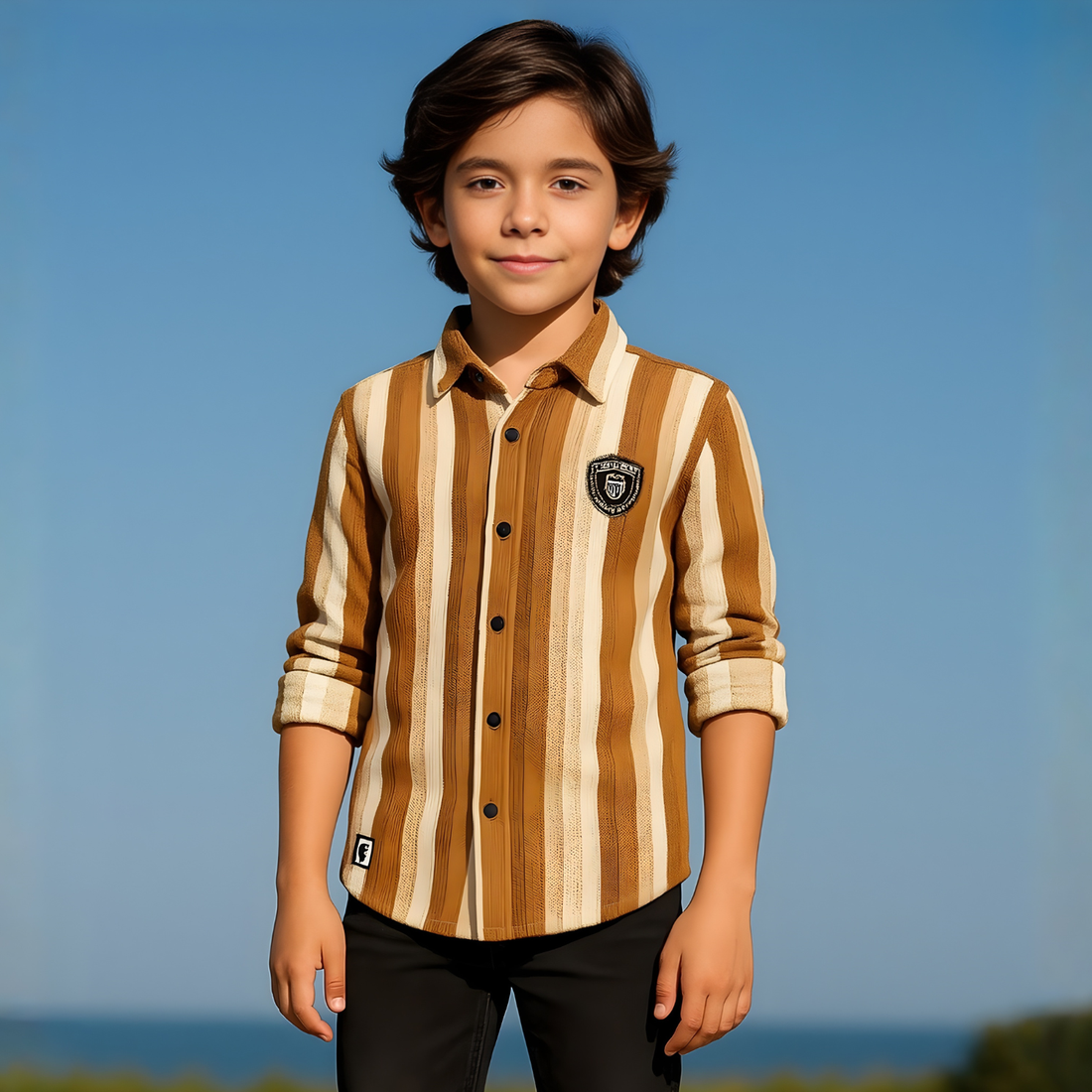 Boys Stylish Full Sleeves Shirt  (Extra 10% OFF @ Checkout)