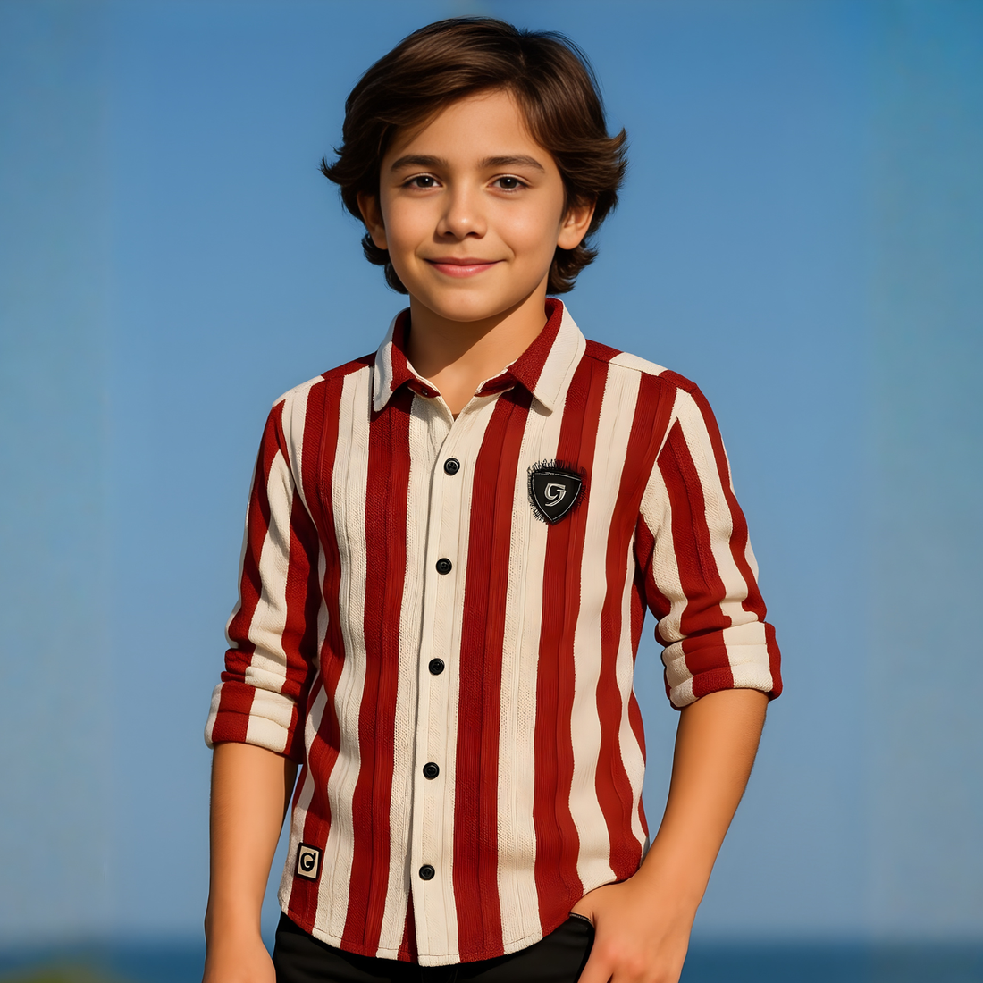 Boys Stylish Full Sleeves Shirt  (Extra 10% OFF @ Checkout)