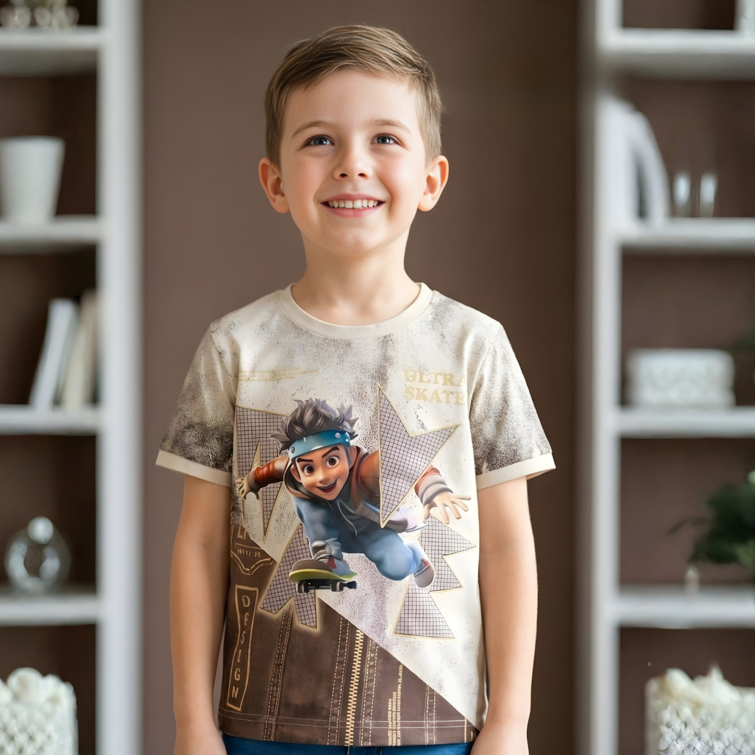 Boys Half Sleeve Trendy T-Shirt