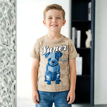 Boys Half Sleeve Trendy T-Shirt