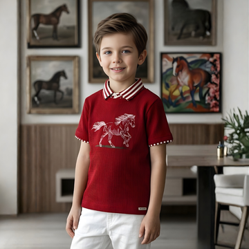 Boys Trending Horse Print T- Shirt