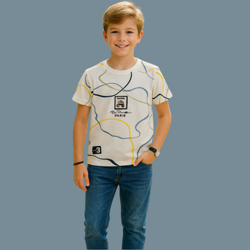 Graphic Print Round-Neck T-shirt