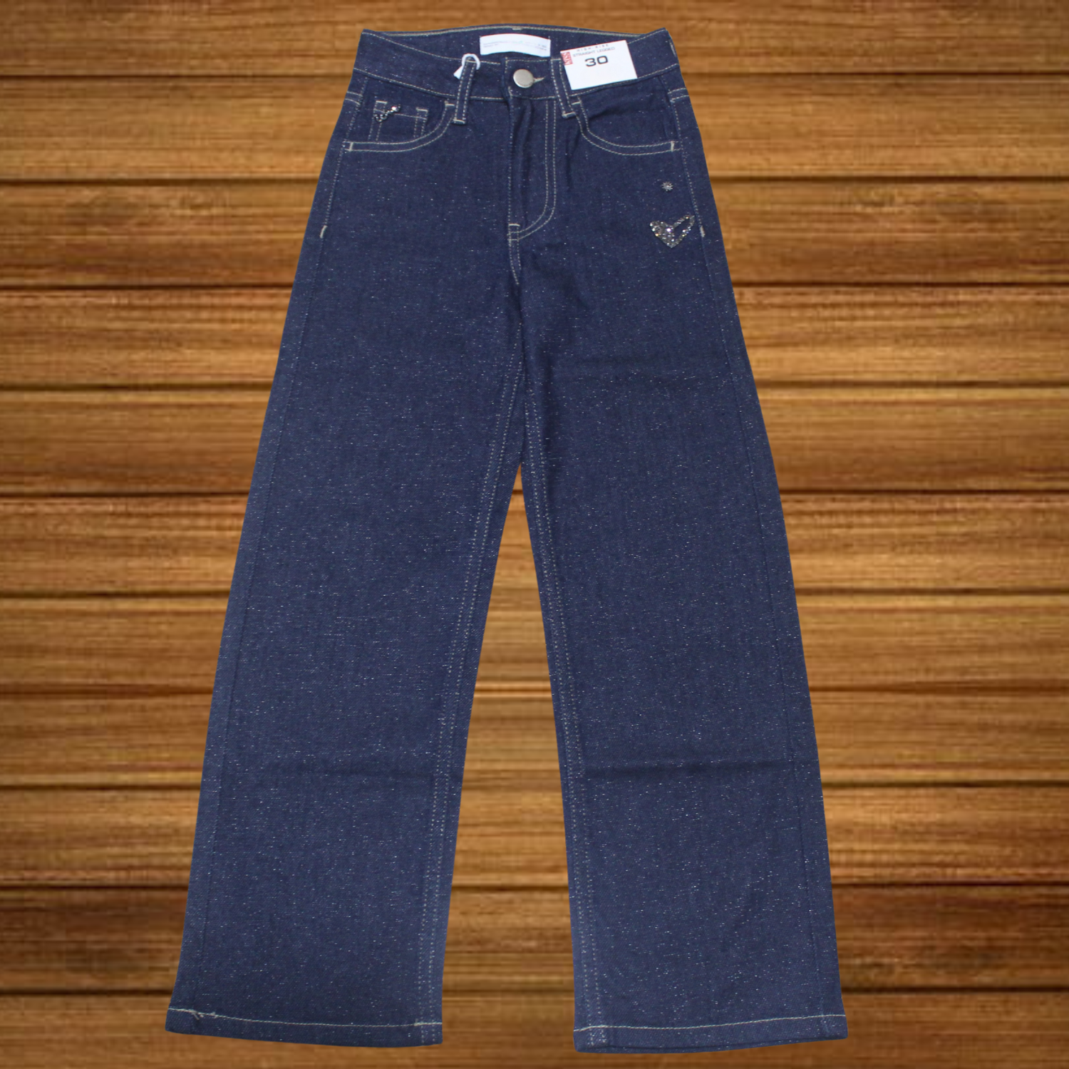 Dark Colorful Wash Graphic Jeans