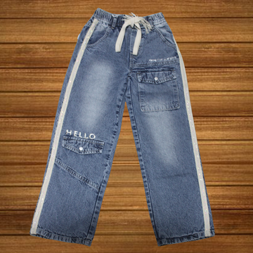 Girls Lightly Washed Straight Fit Jeans