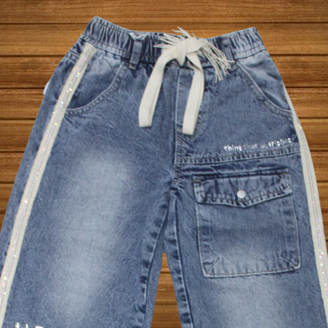 Girls Lightly Washed Straight Fit Jeans