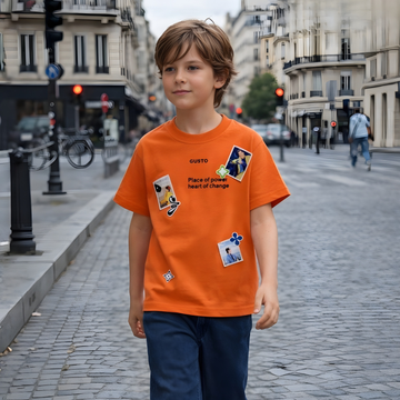 Boys Printed Pure Cotton T Shirt