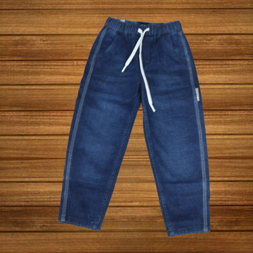 Boys Round Elastic Waist Jeans