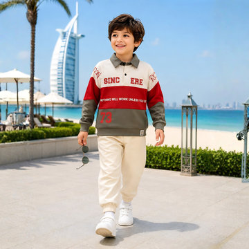 Trendy Boys Pure Cotton Full Sleeve Printed T-Shirt