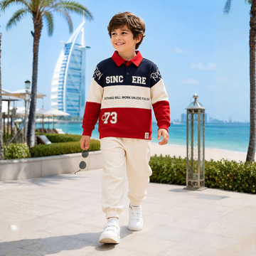 Trendy Boys Pure Cotton Full Sleeve Printed T-Shirt
