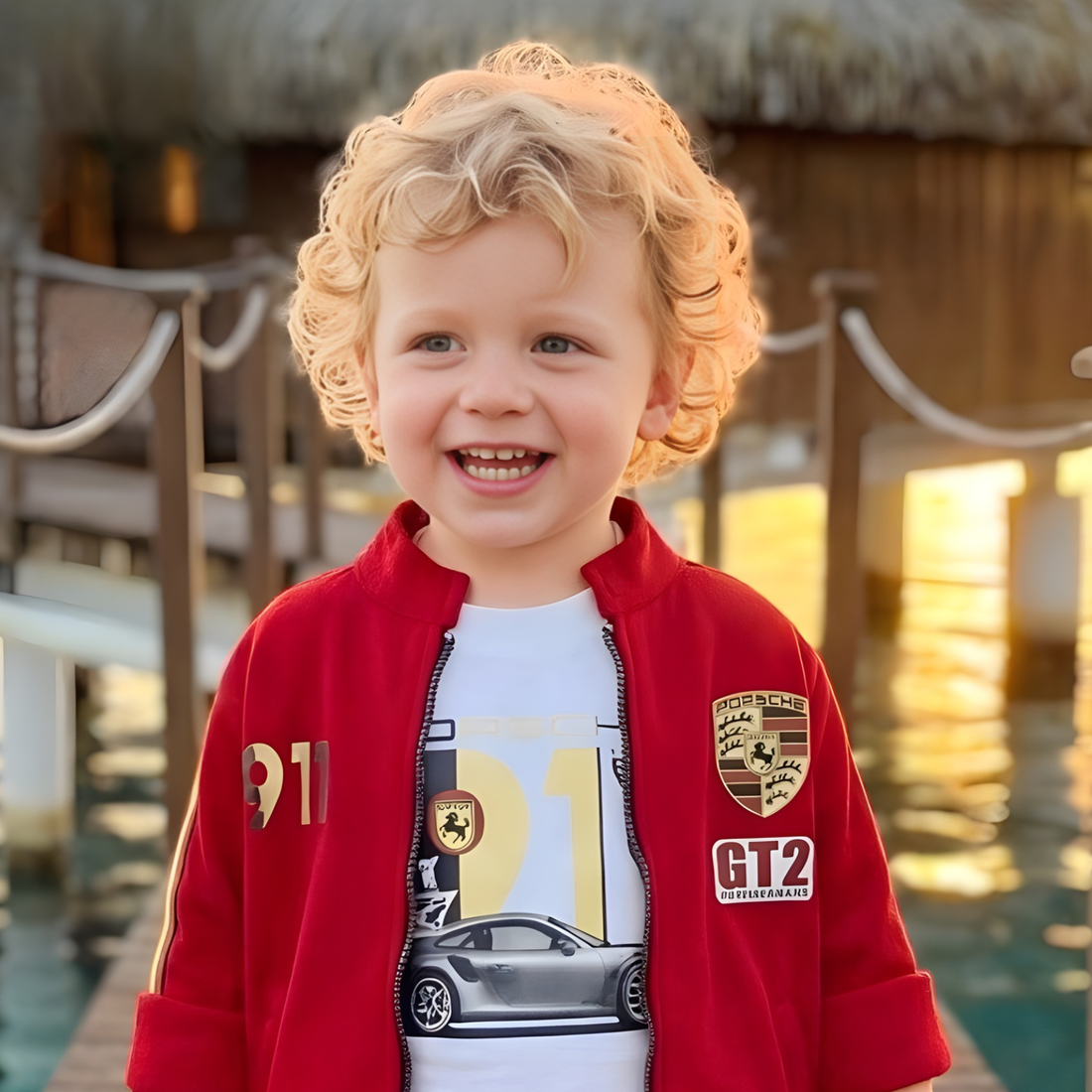 Stylish 3 Piece Boys Full Pant Suit