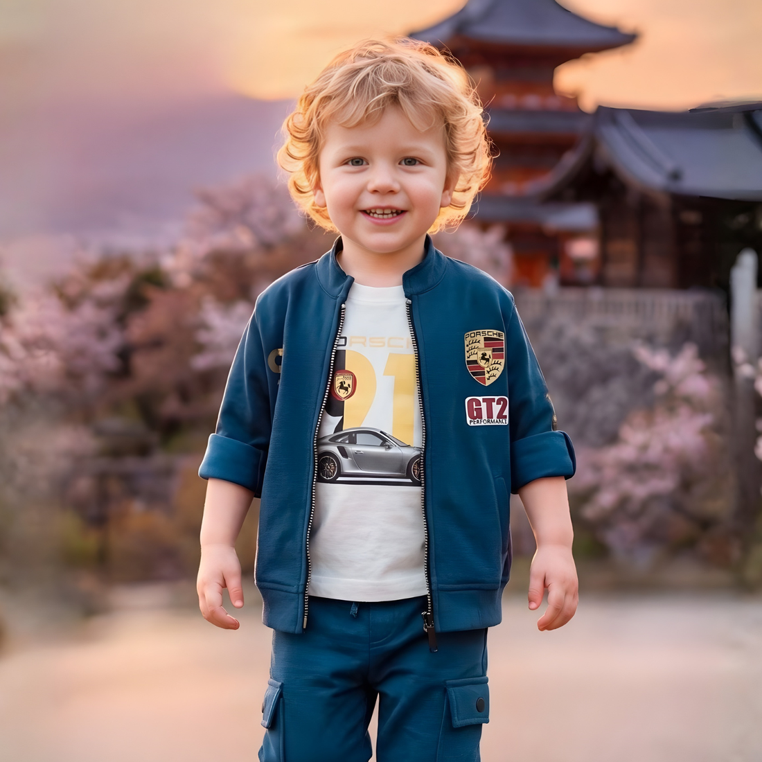 Stylish 3 Piece Boys Full Pant Suit