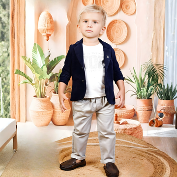 Boys Stylish Blue  Partywear Full Suit