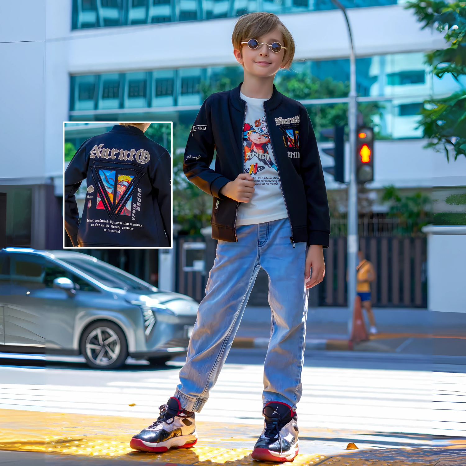 Star Designer Boys Stylish Jacket & T-Shirt