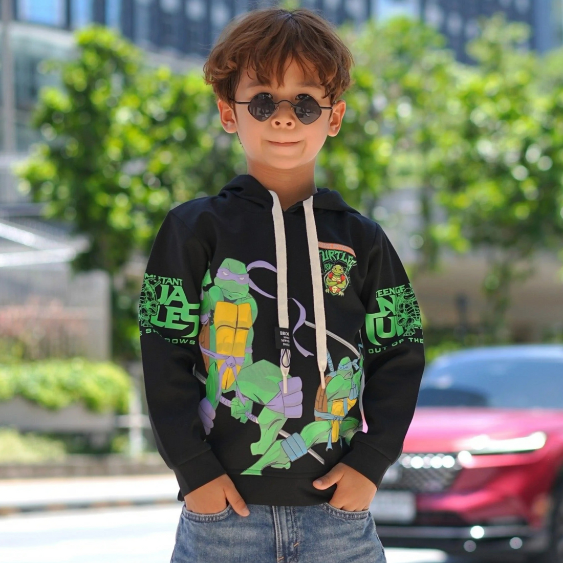 Printed Boys Trendy T/shirt With Hood