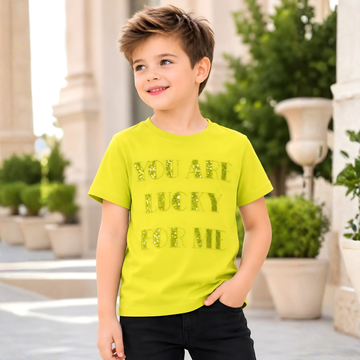 Boys, Cute Trendy Classic Stylish Round Neck T-Shirt