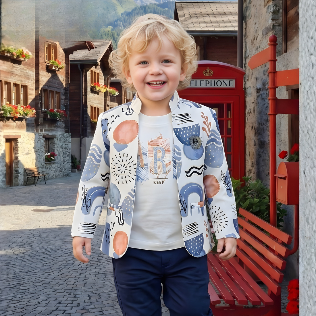 Stylish Full Sleeve Coat With T-shirt & Full Pant