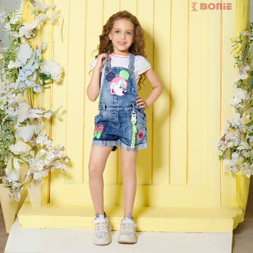 Denim Dungaree For Girls