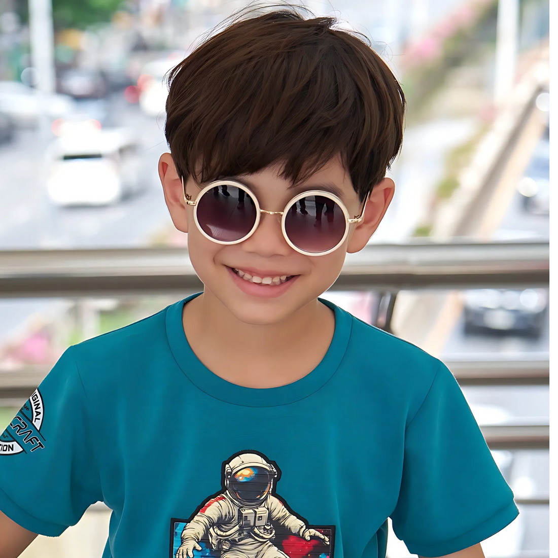 Blue Boys Half Sleeve Graphic Design T-Shirts