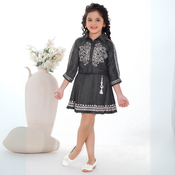 Girls Trendy Stylish  Skirt.Top