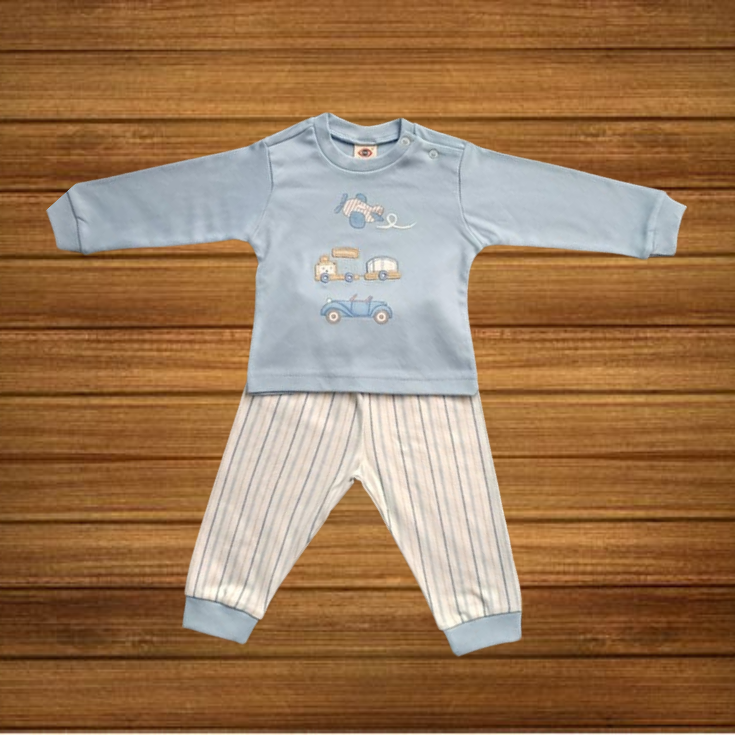 Zero Sinker Knit Full Raglan Sleeves T-Shirt & Lounge Pants Set
