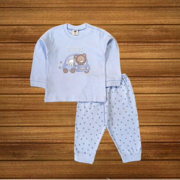 Zero Interlock Knit Full Sleeves T-Shirt & Lounge Pants Set