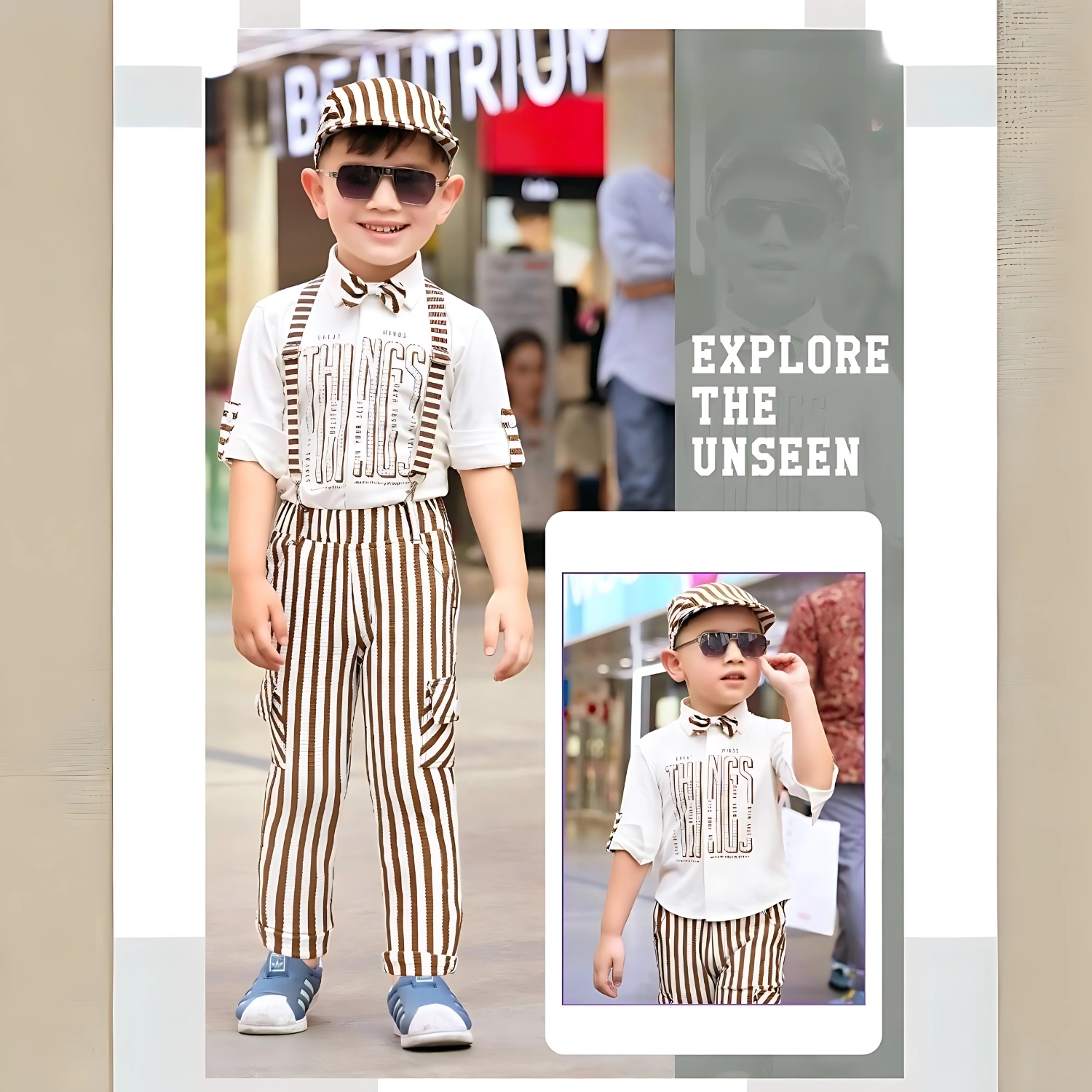Pant With Superb Quality Suspender And Bow