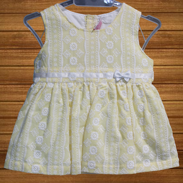 Baby Girls Cotton Embroidered Frocks