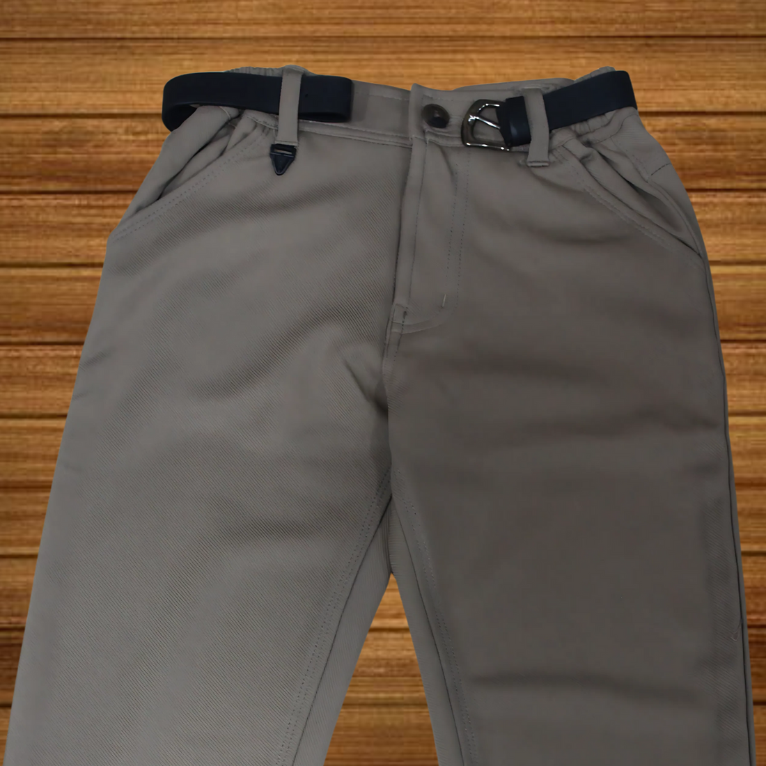 Boys Cotton Mid-Rise Classic Regular Fit Pant