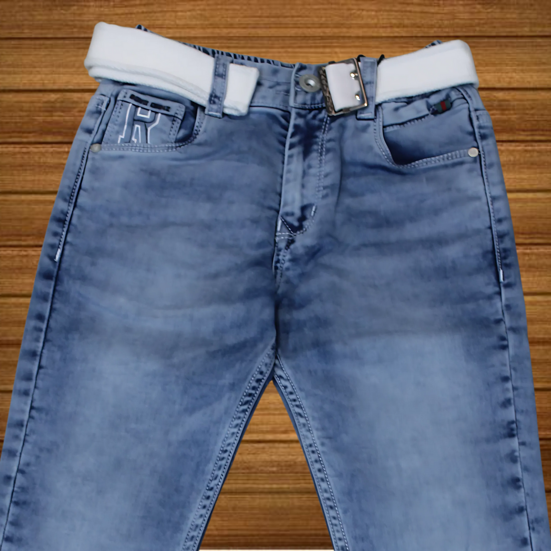 Boys Blue Ice Wash Denim Jeans