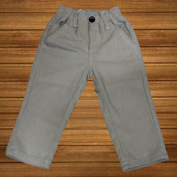 Boys Mid Rise Solid Corduroy Trousers